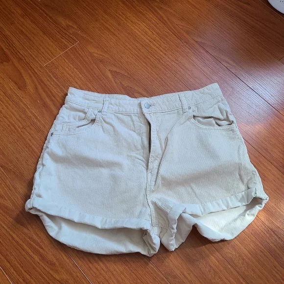 ROLLA'S High Rise Corduroy Dusters Slim Shorts - Sand Cream - Picture 5 of 7